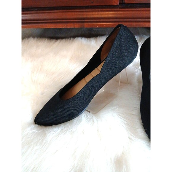 Cynthia Rowley Chelsea Ballet Flats Womens Size 8M Black Knit Cushioned Comfort - Picture 4 of 5